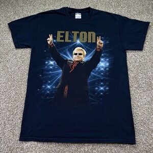 Elton John Shirt Your 2013 Promo Black Size Medium Double Sided Graphic